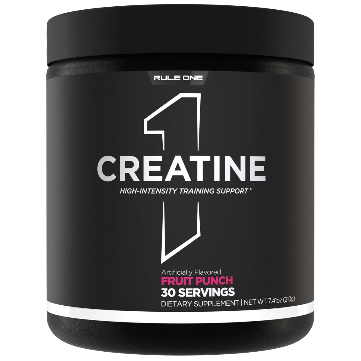Rule 1 Proteins Poudre de Créatine 290g saveur punch de fruits vue avant