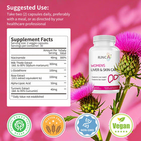 RUNICA Chardon-Marie 300mg 90 jours, capsules végétales en gros plan