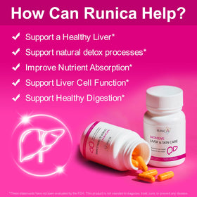 RUNICA Chardon-Marie 300mg 90 jours, présentation des capsules sur une table