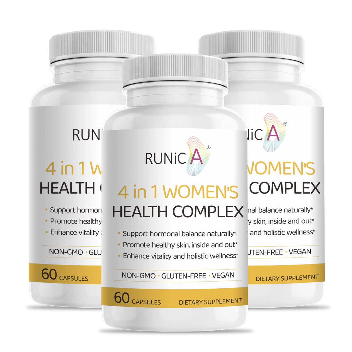 RUNICA Complément Alimentaire 4-en-1 180 Capsules vue de face