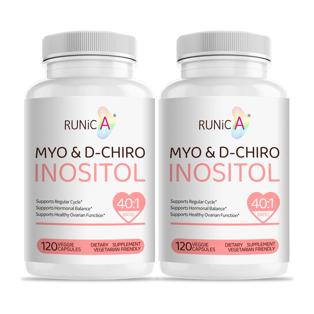 RUNICA Myo-Inositol & D-Chiro Inositol 240 capsules vue de face