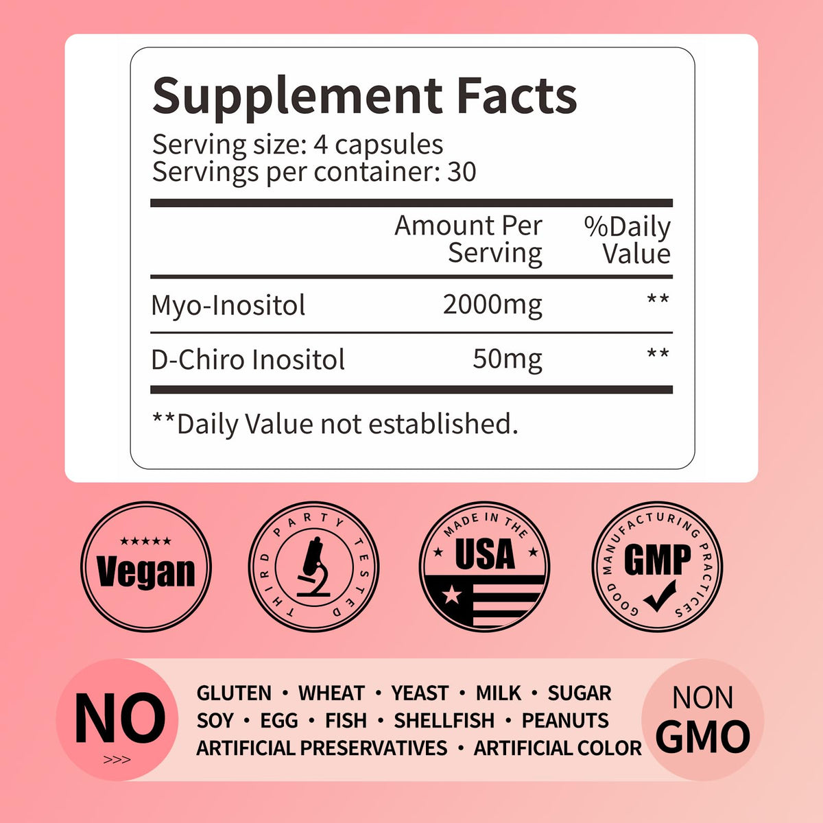 RUNICA Myo-Inositol & D-Chiro Inositol capsules ouvertes