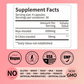 RUNICA Myo-Inositol & D-Chiro Inositol capsules ouvertes