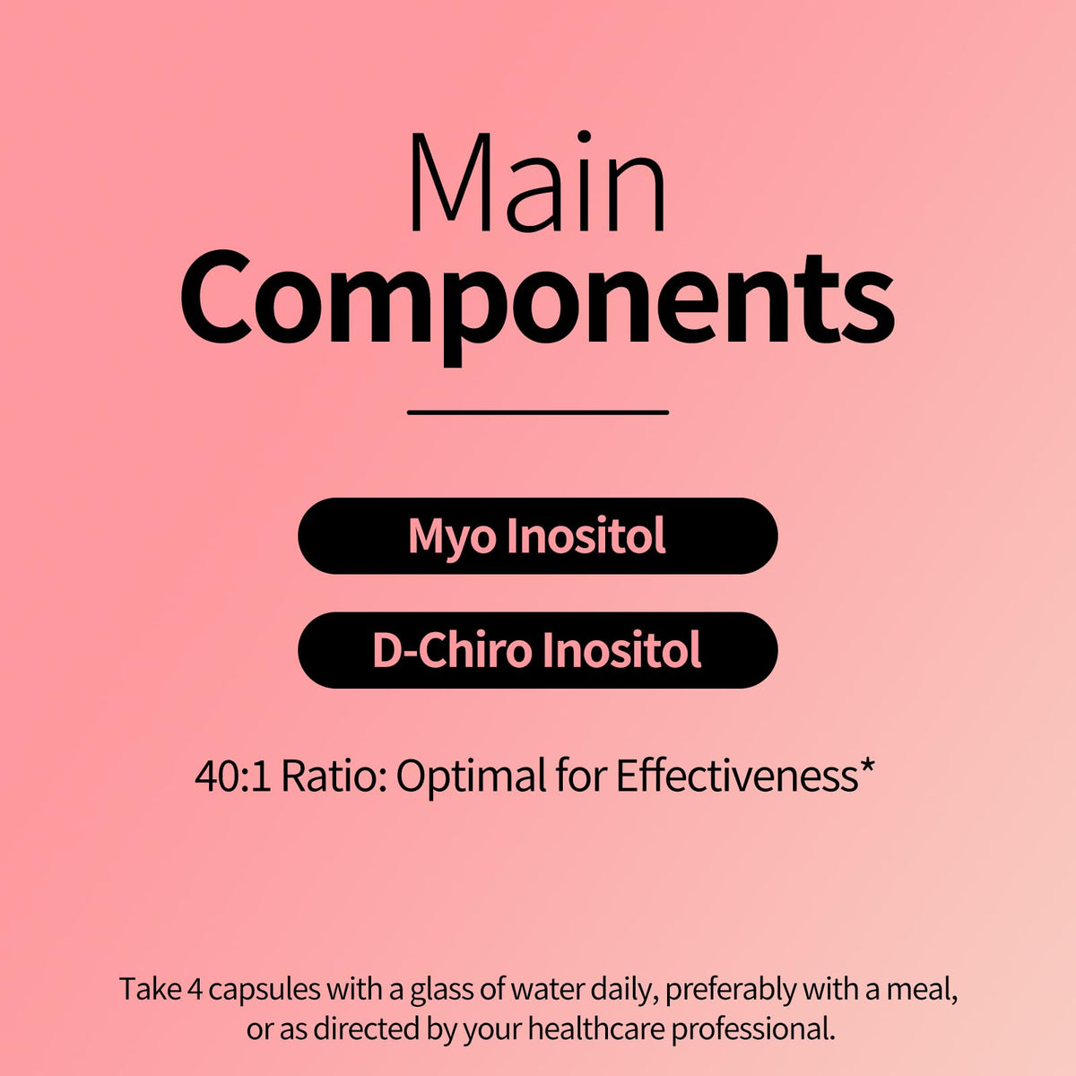 RUNICA Myo-Inositol & D-Chiro Inositol capsules sur une table