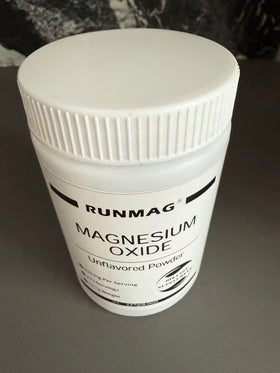 RUNMAG Poudre d'Oxyde de Magnésium Pur 227g avec une cuillère