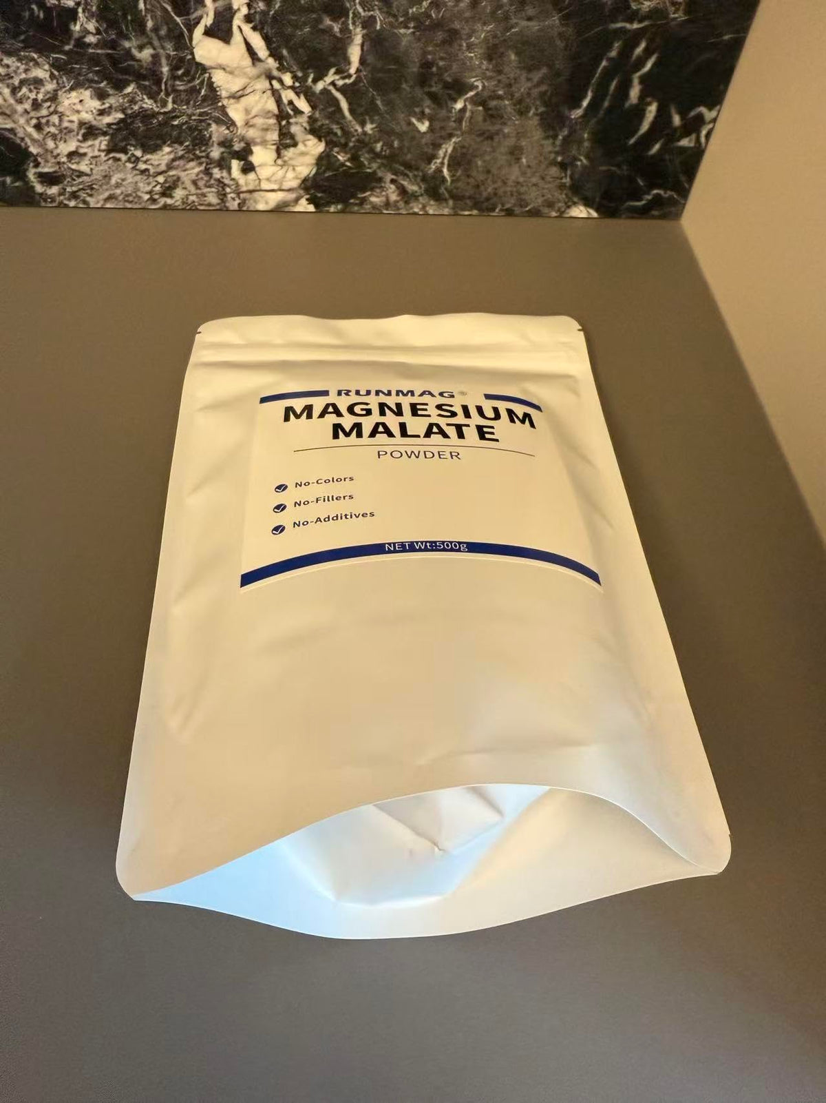 RUNMAG Poudre de Malate de Magnésium 500g avec cuillère doseuse