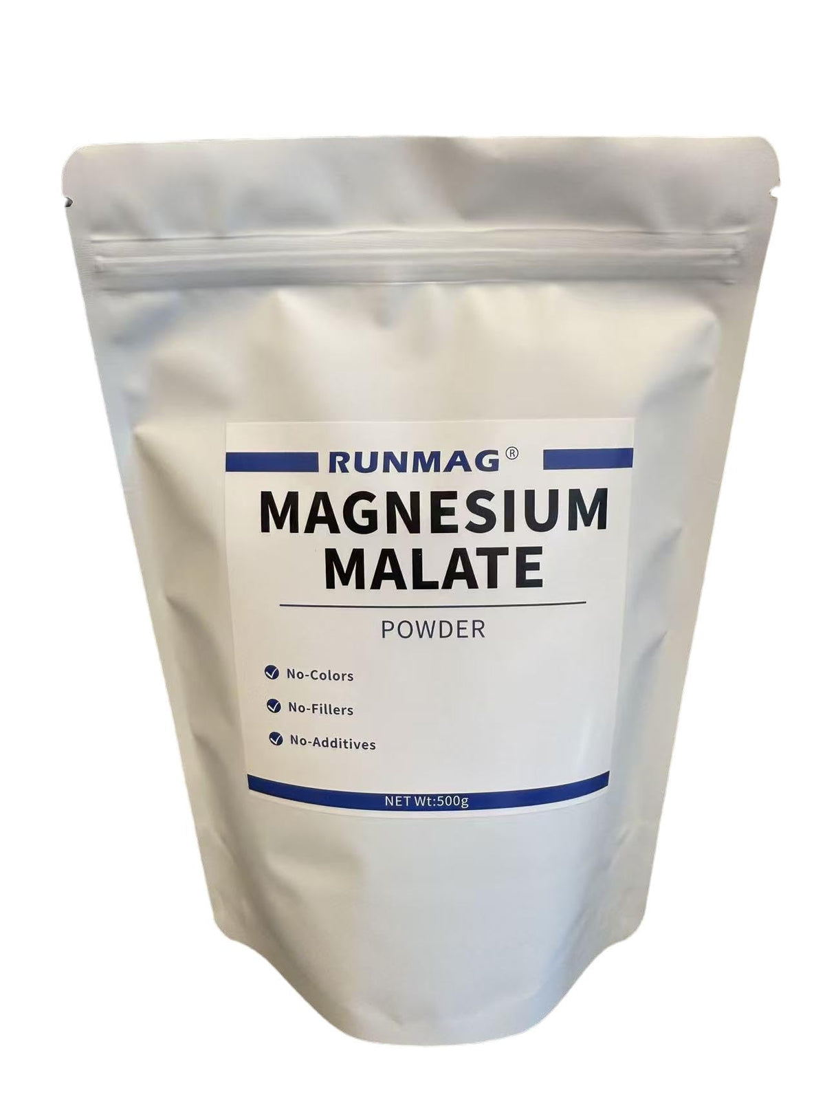 RUNMAG Poudre de Malate de Magnésium 500g vue avant