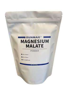 RUNMAG Poudre de Malate de Magnésium 500g vue avant