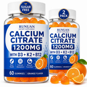 RUNUAN Gummies de Citrate de Calcium 1200mg boîte vue avant