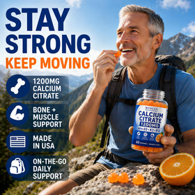 RUNUAN Gummies de Citrate de Calcium 1200mg vues de côté