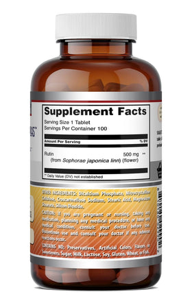 Rutin 500mg Amazing Nutrition avec étiquettes détaillées