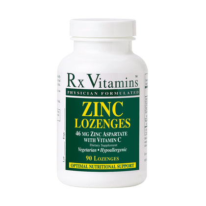 Rx Vitamins Bonbons au Zinc 90 Lozenges, packaging avec saveur cerise