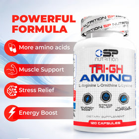 S Nutrition Tri-GH Amino Complex 120 Capsules, emballage
