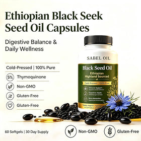 Sabel Oil Huile de Graine Noire Éthiopienne 60 gélules emballage