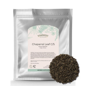 Sac de 472g de feuilles de chaparral Starwest Botanicals, vue de face