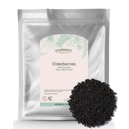 Sac de baies de sureau entières Starwest Botanicals de 481g