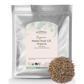 Sac de racine d'ortie bio Starwest Botanicals 481g vue de face