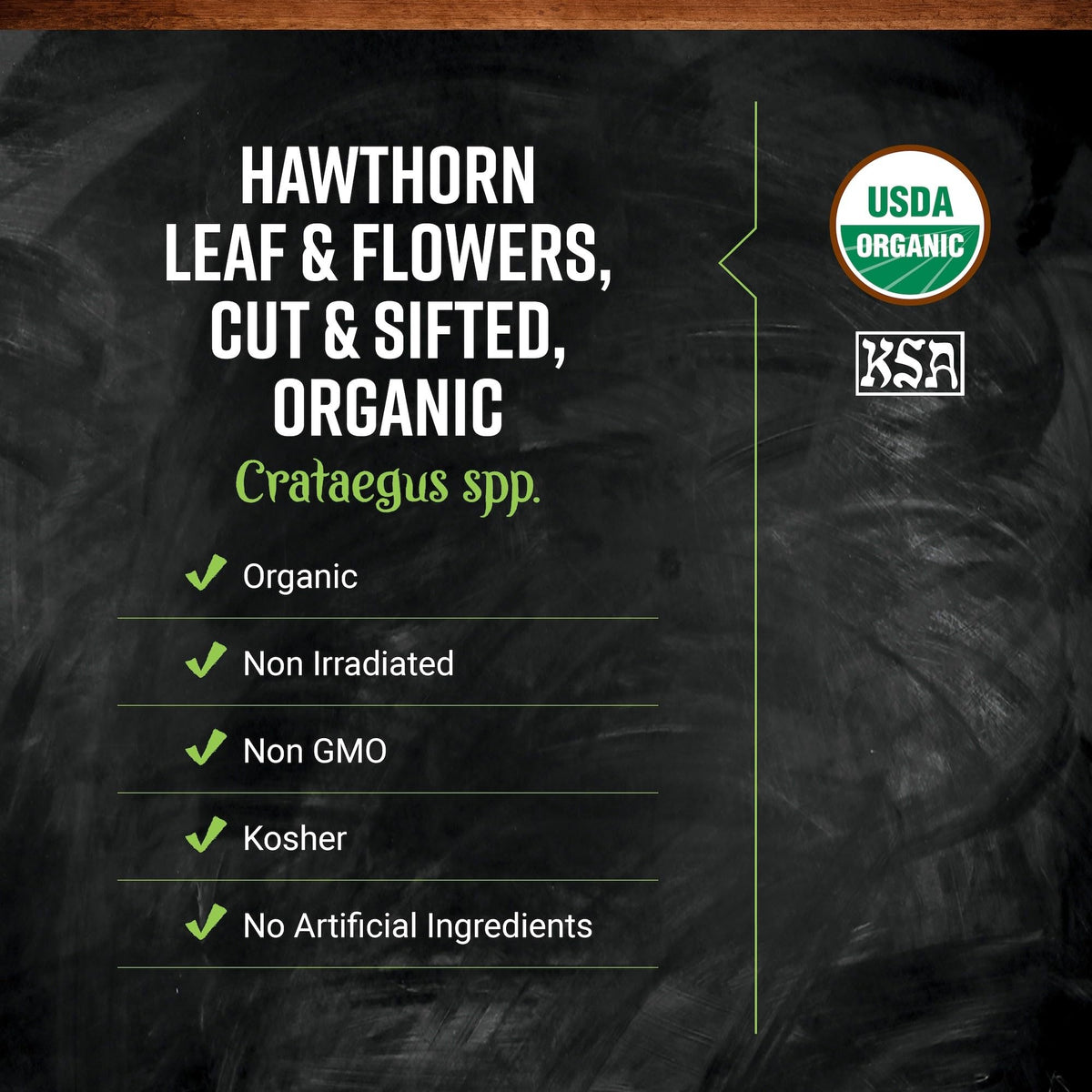 Sac refermable de feuilles de aubépine biologique Frontier Co-op