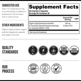 Saccharomyces Boulardii Triquetra Health boîte vue arrière