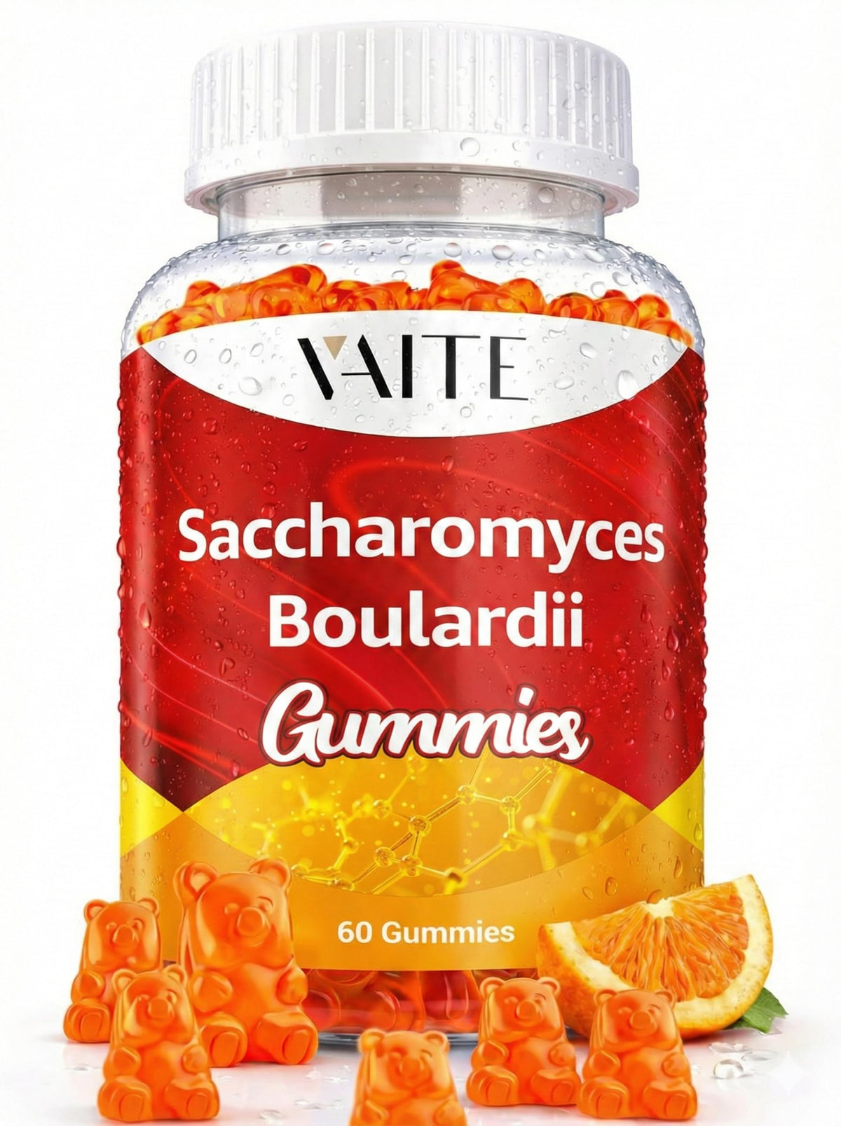 Saccharomyces Boulardii VAITE 500mg gummies végétales en pot