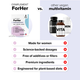 Sachet biodégradable de la multivitamine femme Complement