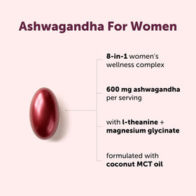 Sachet contenant 240 gélules d'Ashwagandha pour Femmes