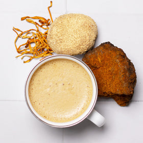 Sachet de 100g de mélange de champignons bio Laird Superfood avec des champignons