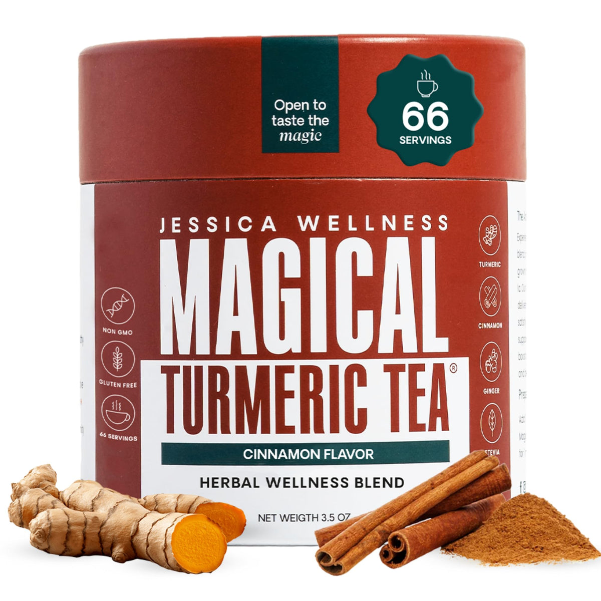 Sachet de 150g de Thé de Curcuma à la Cannelle JESSICA WELLNESS