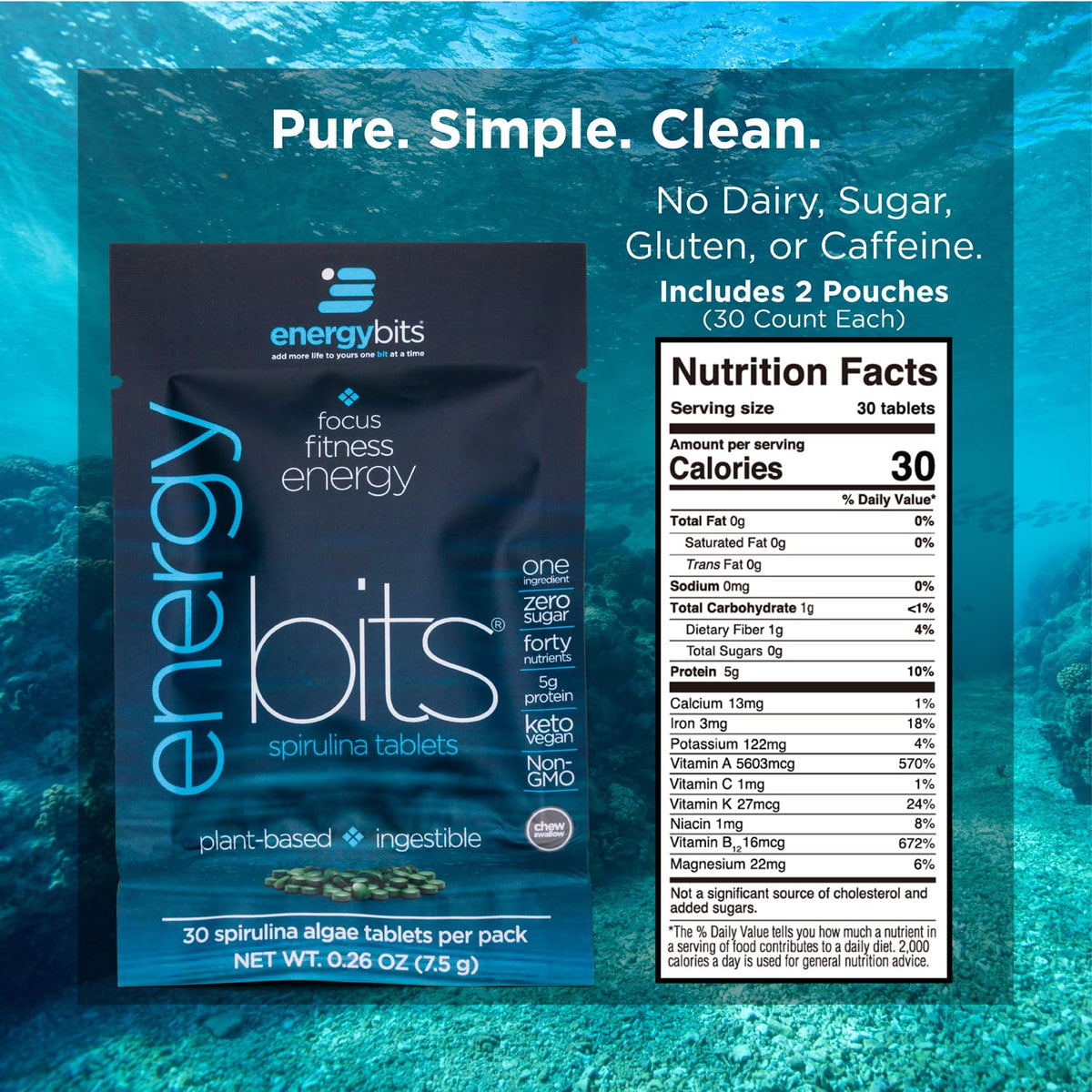 Sachet de 2 sachets ENERGYbits et use