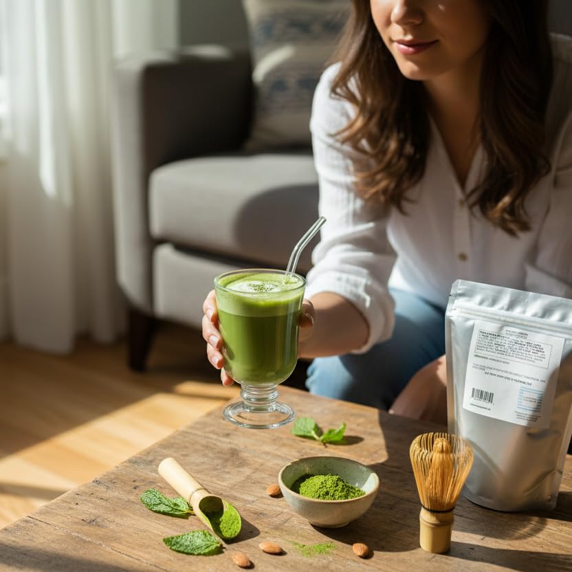 Sachet de 222g de poudre de chlorelle bio Hampton Distribution