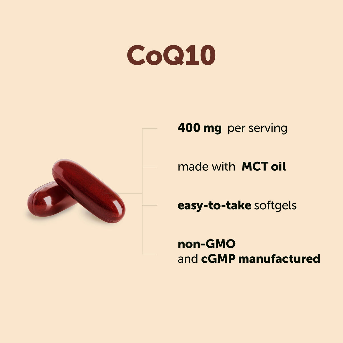 Sachet de 240 gélules molles Micro Ingredients CoQ10