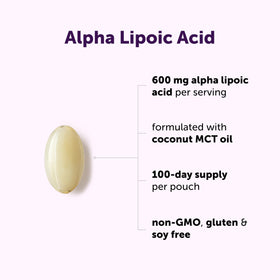 Sachet de 300 gélules molles d'Acide Alpha-Lipoïque de Micro Ingredients