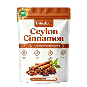 Sachet de 300 softgels de Canelle de Ceylan LivingRoot avec Huile MCT