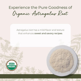 Sachet de 481g de poudre d'astragale bio Starwest Botanicals, vue arrière
