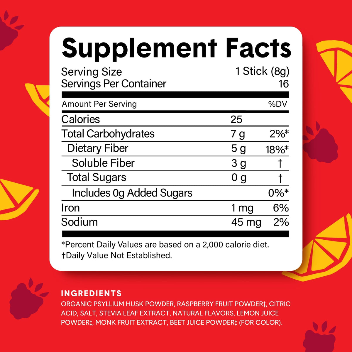 Sachet de Bellway Super Fiber + Fruit ouvert avec poudre visible