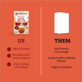 Sachet de bouillon d'os Dr. Kellyann avec un fond naturel