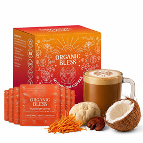 Sachet de café champignon Organic Bless face avant