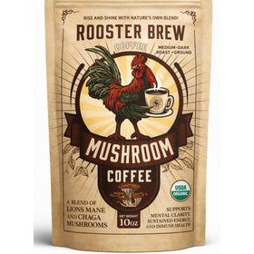 Sachet de café Rooster Brew de 10 oz avec logo