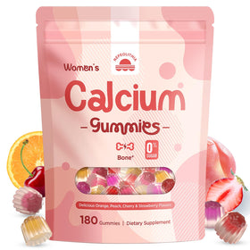 Sachet de Calcium Gummies pour Femmes Nepeolithia avec variété de saveurs fruitées