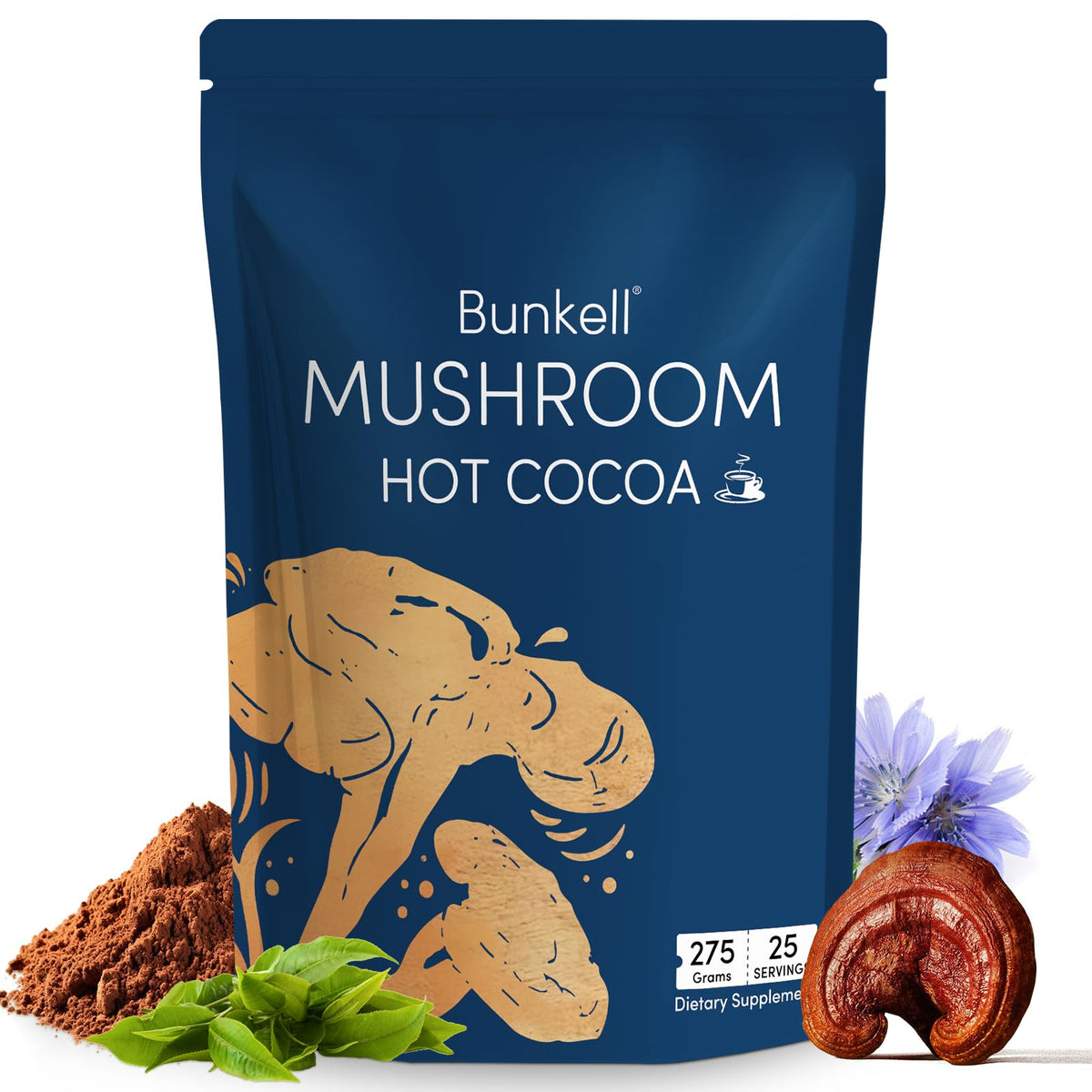 Sachet de chocolat chaud aux champignons Bunkell 290g