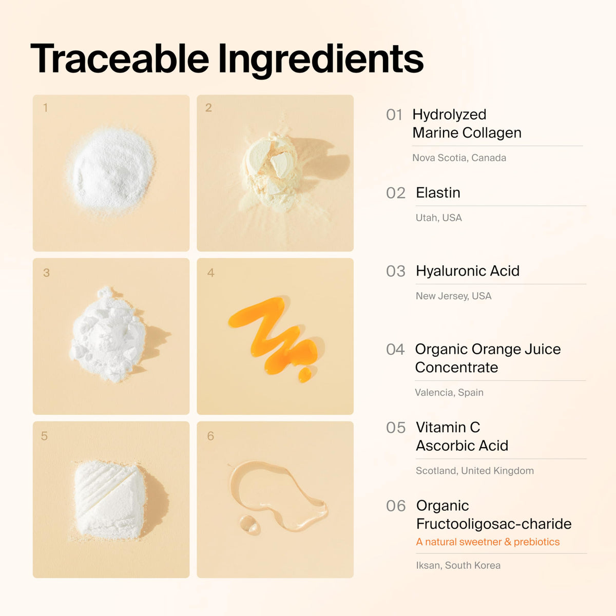 Sachet de collagène liquide Ownist en main, prêt à être consommé