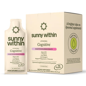 Sachet de complément alimentaire Sunny Within 630g avec goût vanille agrumes