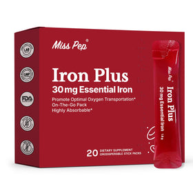 Sachet de complément de fer MISS PEP 30 mg vue de face