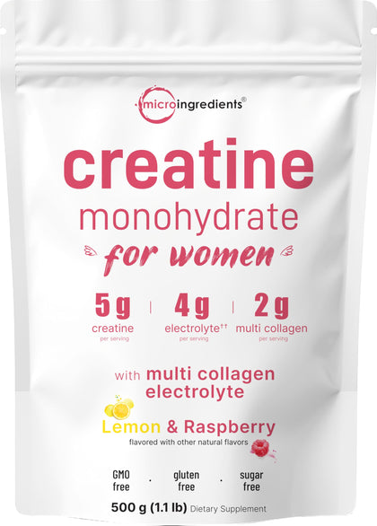 Sachet de créatine monohydrate Micro Ingredients 5000mg vue de face