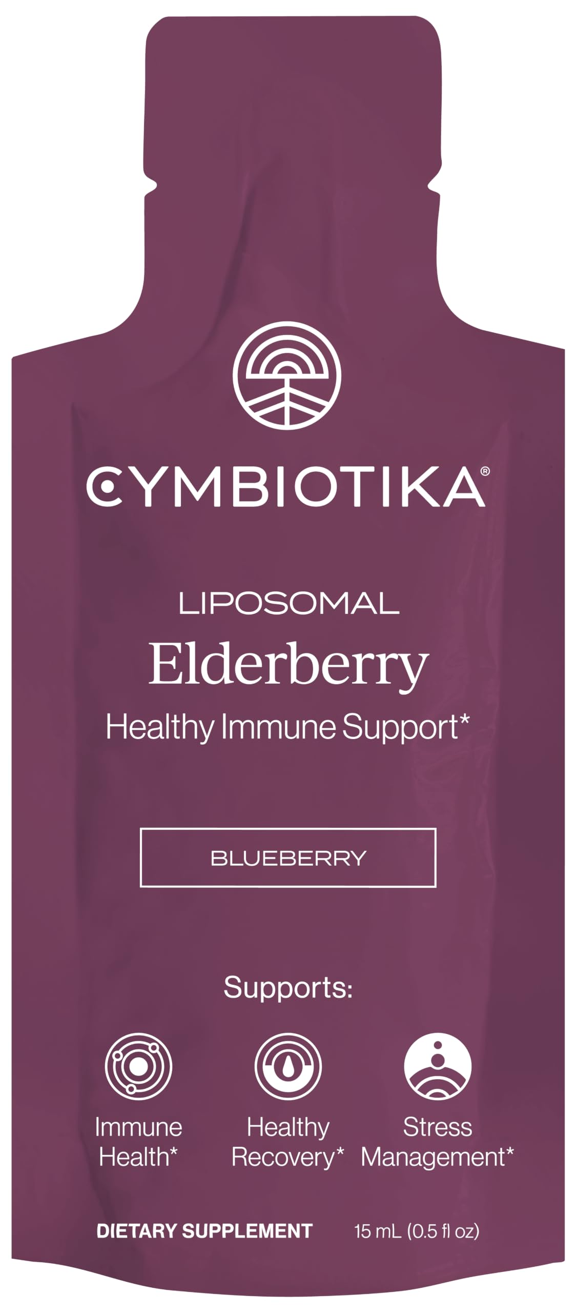 Sachet de CYMBIOTIKA au sureau ouvert