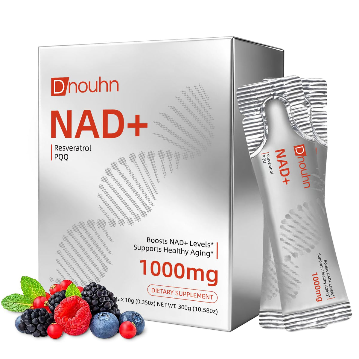 Sachet de DNOUHN NAD+ 1000mg avec Nicotinamide Riboside et Resvératrol