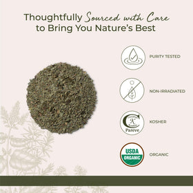 Sachet de feuilles de neem bio Starwest Botanicals ouvert