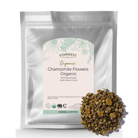 Sachet de fleurs de camomille biologiques Starwest Botanicals de 481g