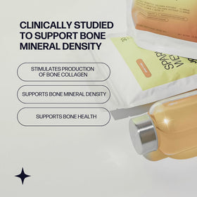 Sachet de FORTIBONE avec une cuillère à mélanger