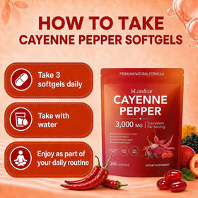 Sachet de gélules de poivre de cayenne isLandear ouvert